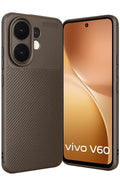 Mey İthalat® Vivo V60 5G Auto Focus Karbon Kapak - Kahverengi