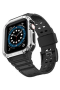 Mey İthalat® Watch 42mm KR401 Silikon Kordon - Siyah-Gümüş