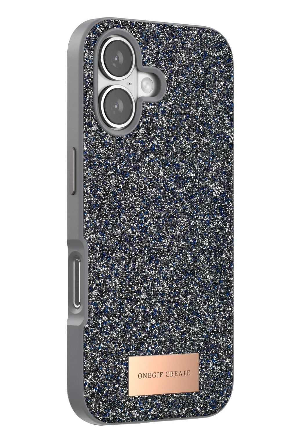 Mey İthalat® iPhone 17 Bright Simli Kapak - Gümüş