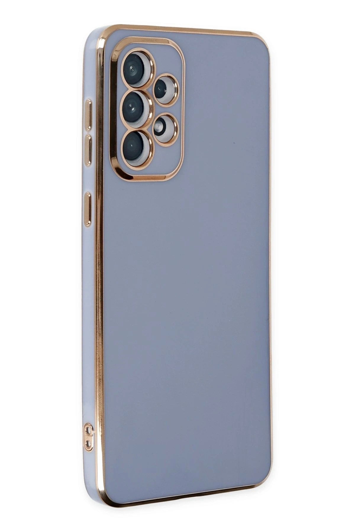 Mey İthalat® Samsung Galaxy A73 5G Kılıf Volet Silikon - Mavi