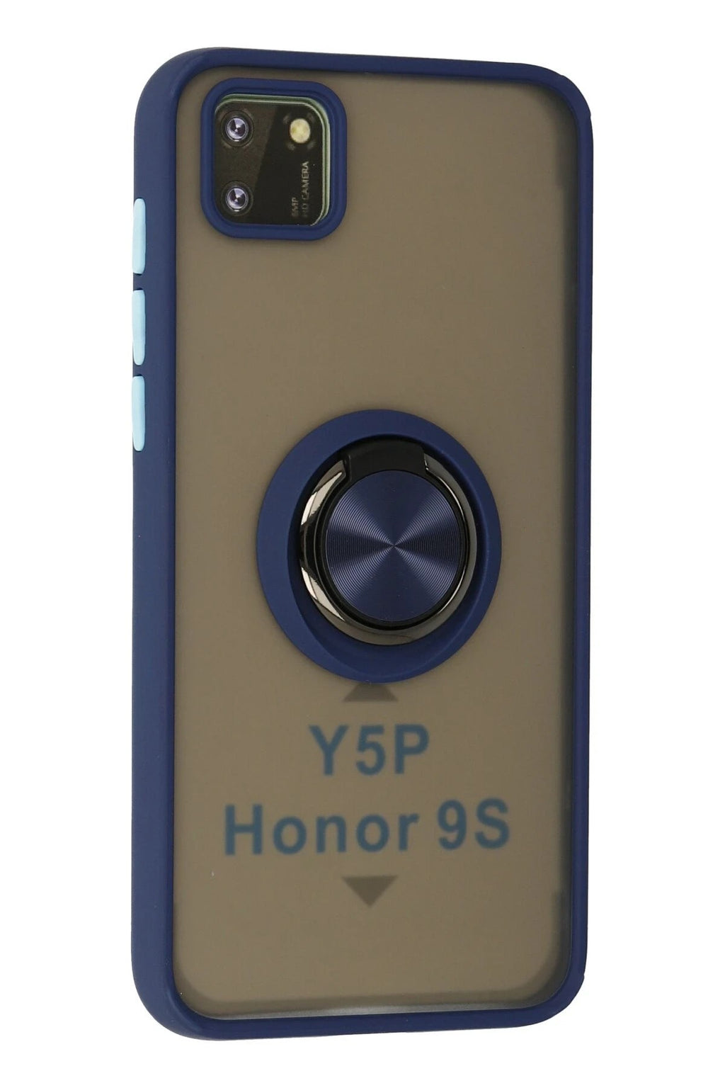 Mey İthalat® Huawei Y5P Kılıf Montreal Yüzüklü Silikon Kapak - Lacivert