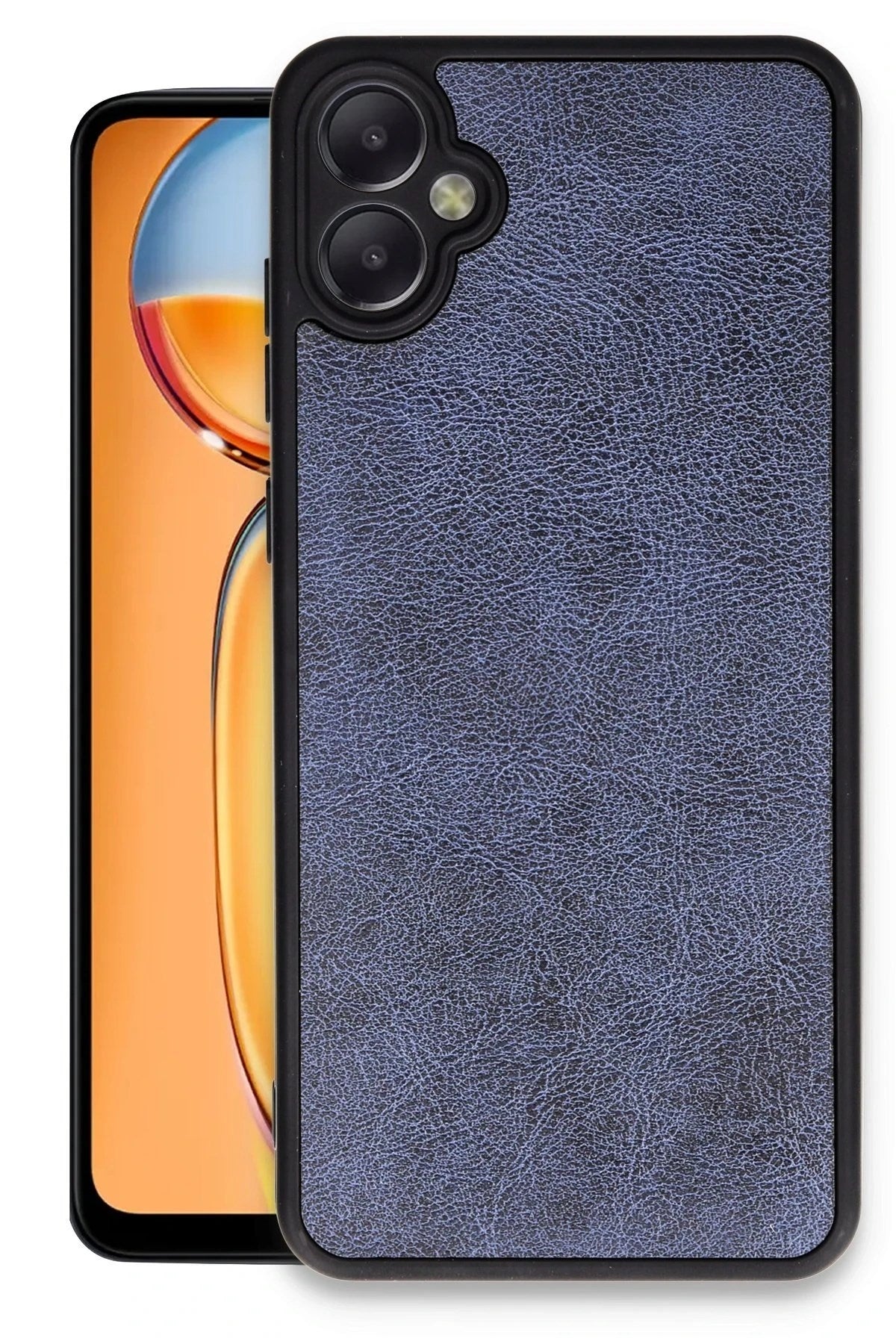 Mey İthalat® Samsung Galaxy A06 Kılıf Aras Deri Kapak - Lacivert