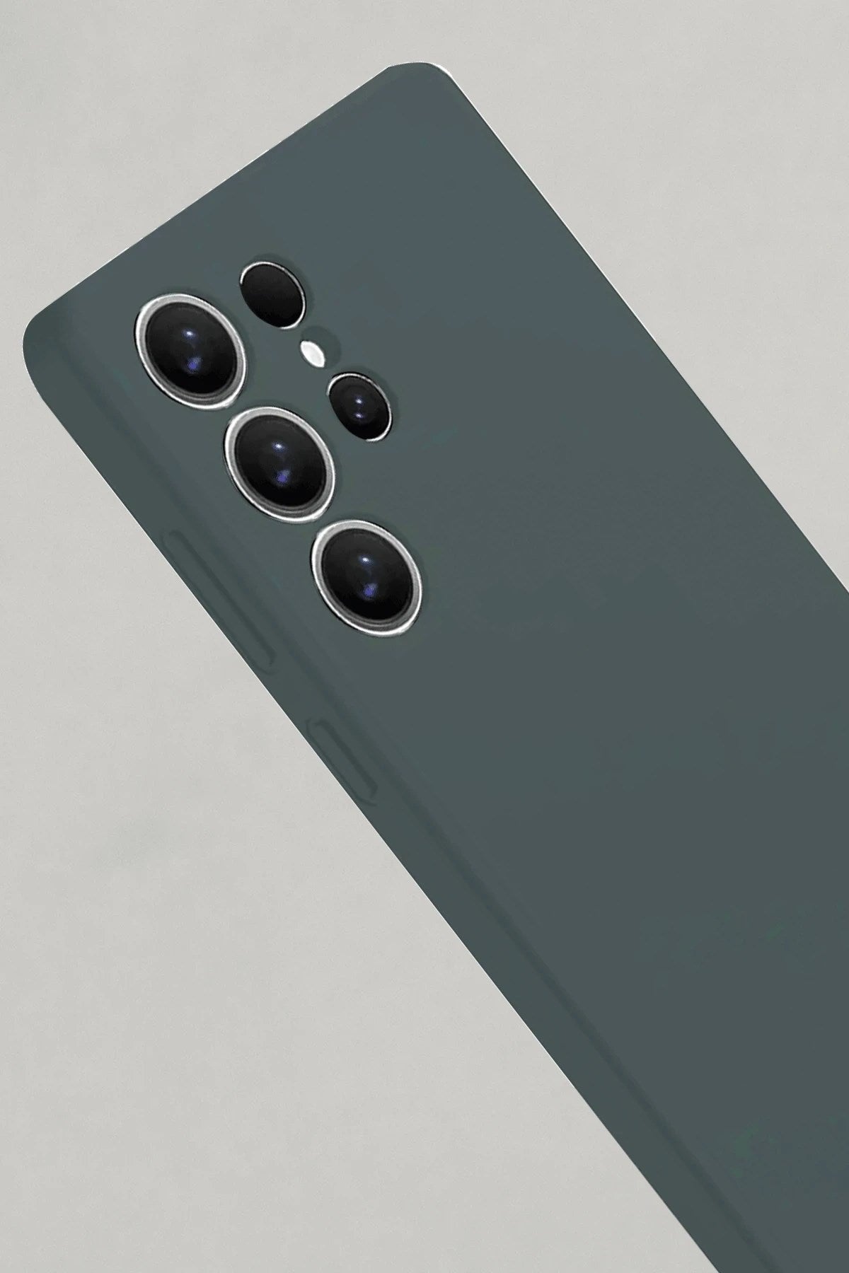 Mey İthalat® Samsung Galaxy S25 Ultra Kılıf Nano içi Kadife Silikon - Koyu Yeşil