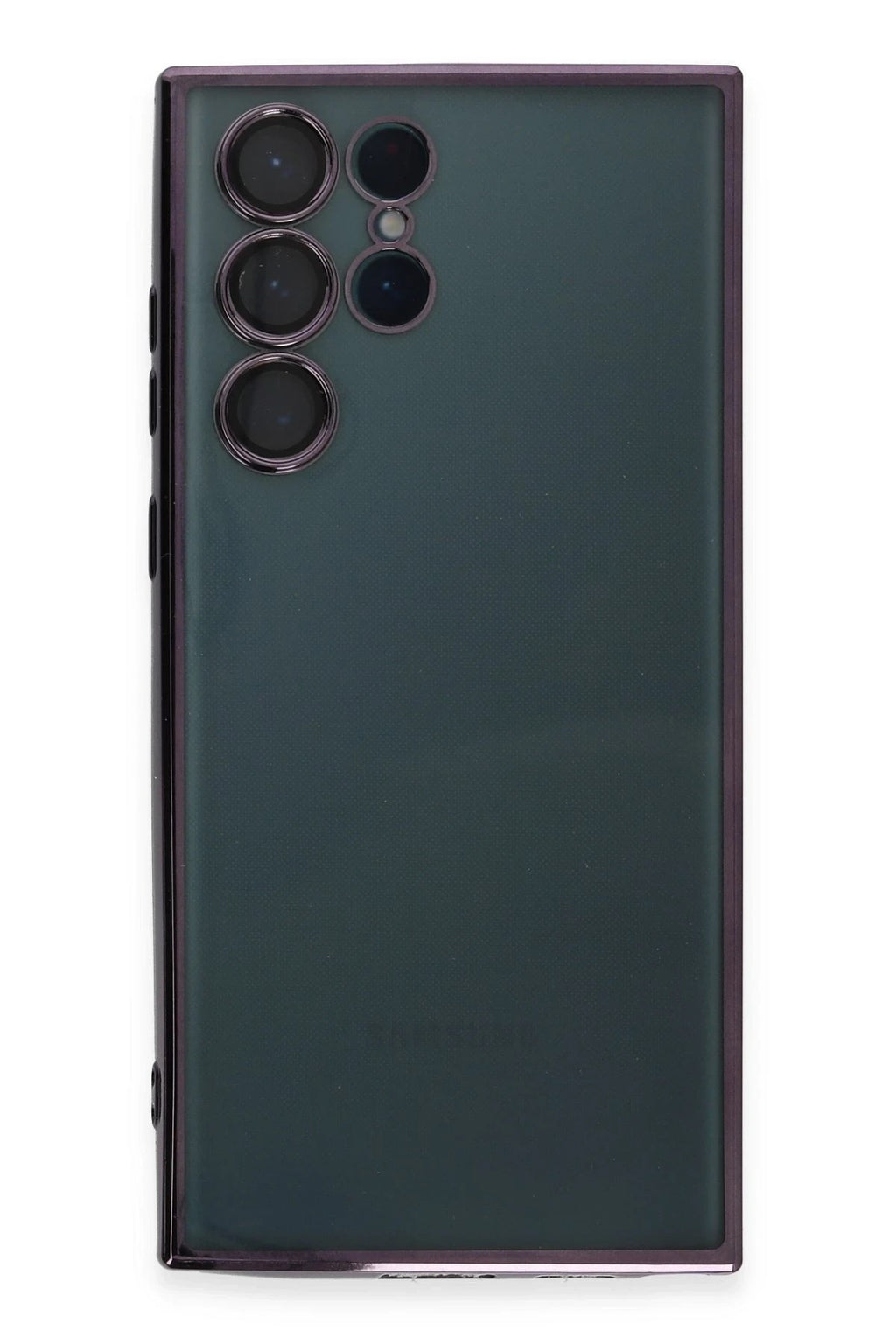 Mey İthalat® Samsung Galaxy S22 Ultra Kılıf Lensli Silikon - Mor