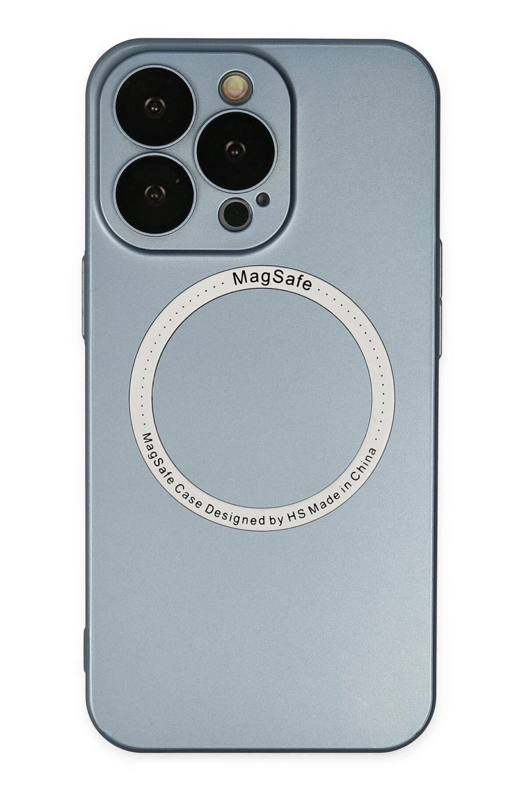 Mey İthalat® iPhone 13 Pro Kılıf Jack Magneticsafe Lens Silikon - Sierra Blue