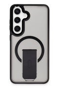 Mey İthalat® Samsung Galaxy S24 Tork Magsafe Standlı Kapak - Siyah