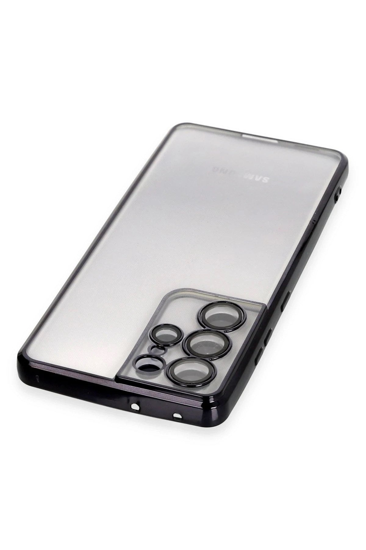 Mey İthalat® Samsung Galaxy S21 Ultra Kılıf Lensli Silikon - Siyah