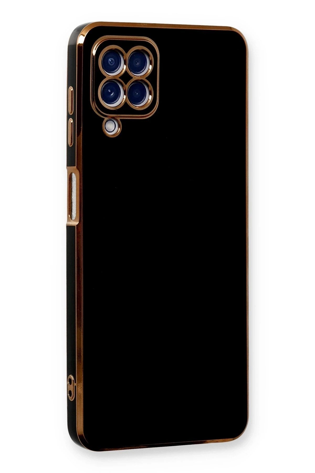 Mey İthalat® Samsung Galaxy A22 Kılıf Volet Silikon - Siyah