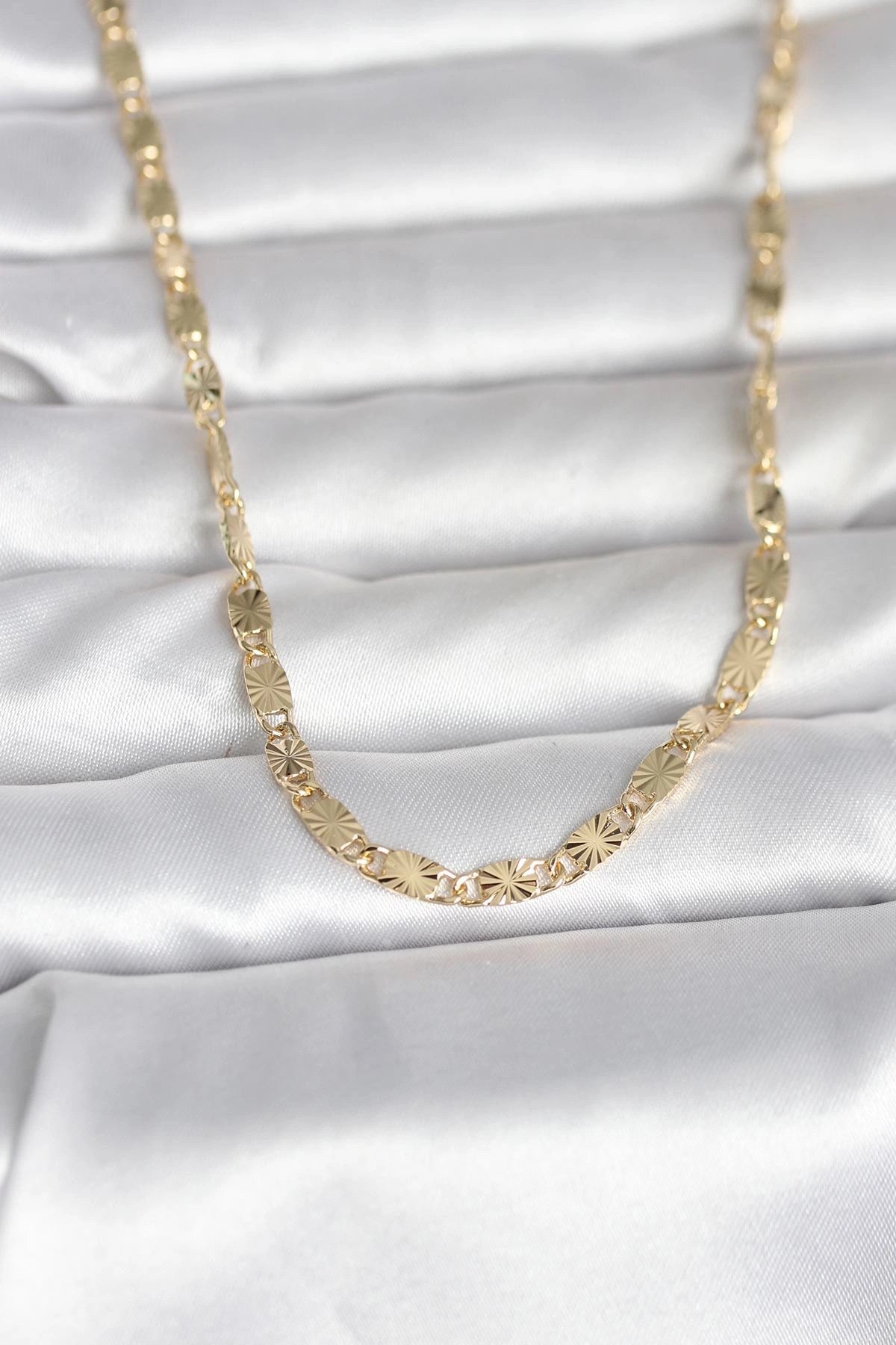 Mey İthalat® CM 14K Gold Renk Lazer Model 45 cm Kadın Kolye