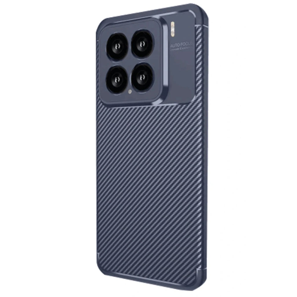 Mey İthalat® Mi 15 Kılıf Auto Focus Karbon Kapak - Lacivert
