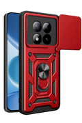 Mey İthalat® Redmi Note 15 Pro Plus 5G Pars Lens Yüzüklü Silikon - Kırmızı