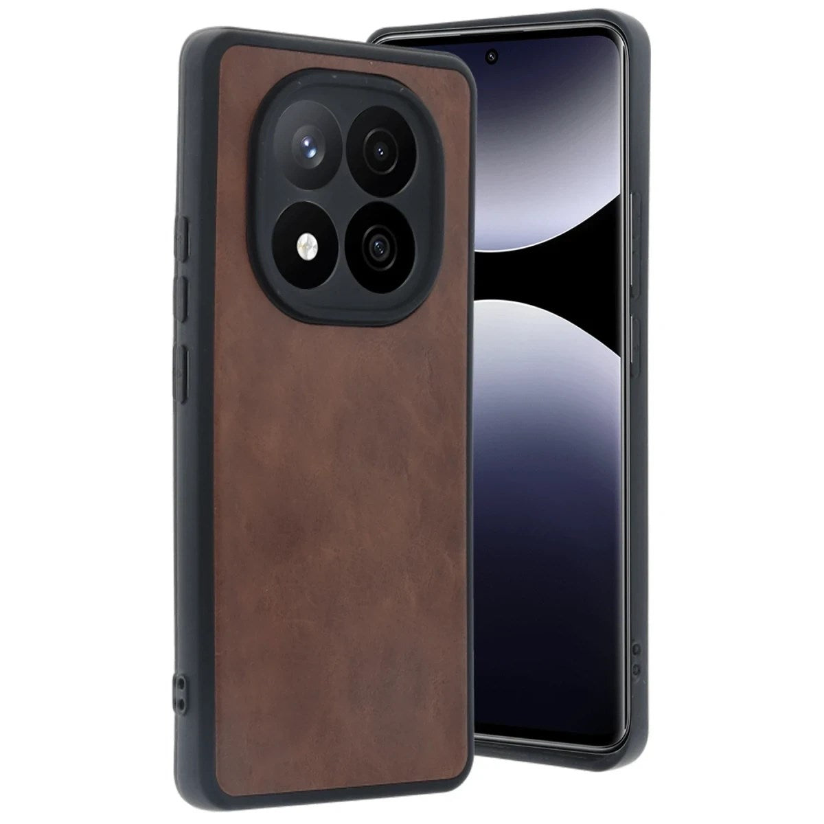 Mey İthalat® Redmi Note 14 Pro 4G Kılıf Aras Deri Kapak - Taba