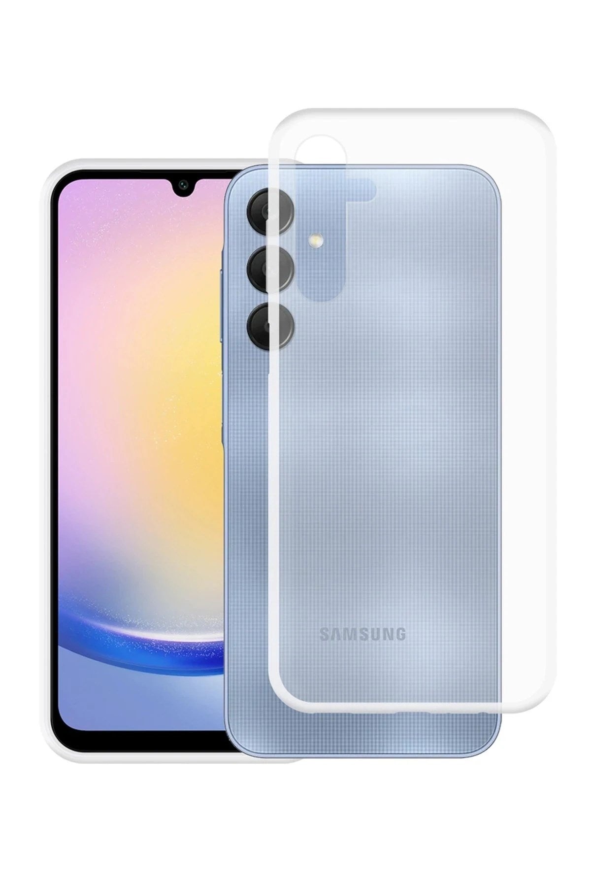 Mey İthalat® Samsung Galaxy A25 5G Kılıf Lüx Şeffaf Silikon