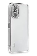 Mey İthalat® Redmi Note 10 Pro Kılıf Lensli Silikon - Gümüş
