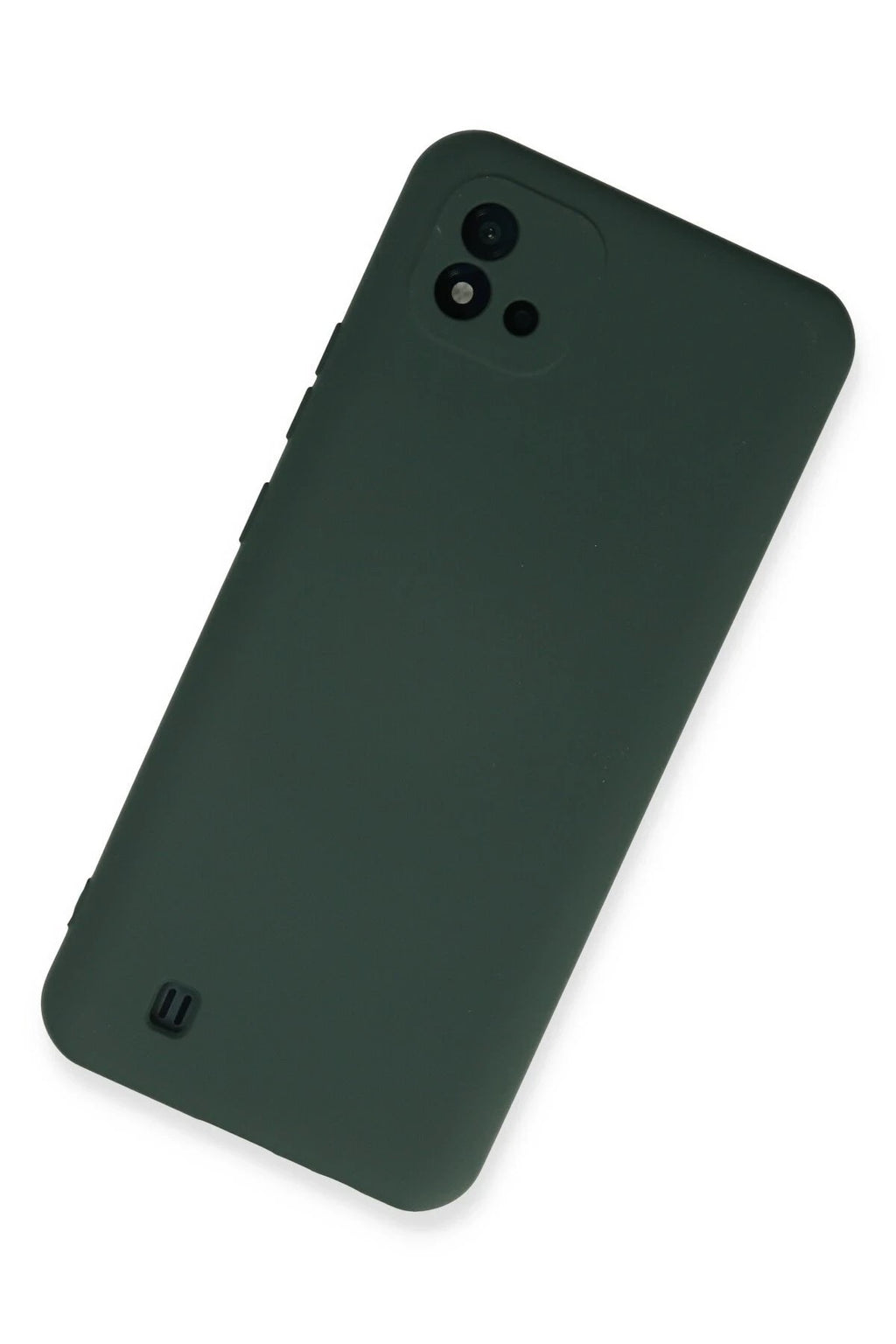 Mey İthalat® Realme C11 2021 Kılıf Nano içi Kadife Silikon - Koyu Yeşil