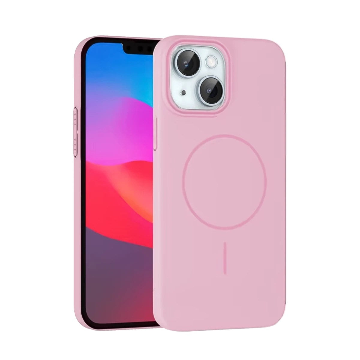 Mey İthalat® iPhone 15 Plus Broş Magsafe Kapak - Pembe