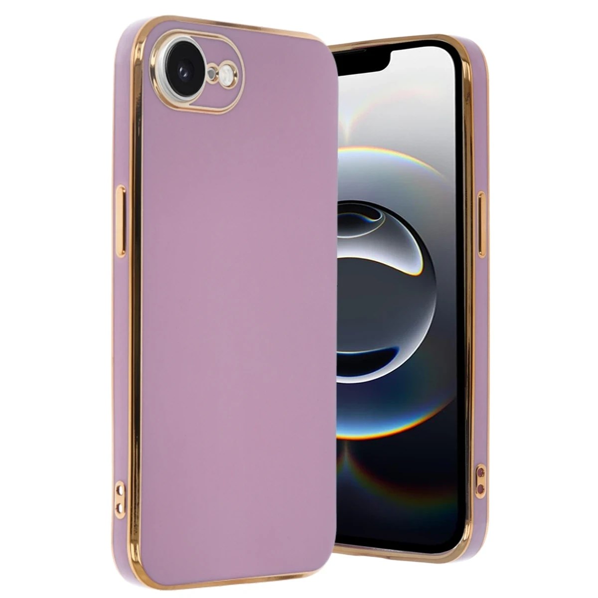 Mey İthalat® iPhone 16E Kılıf Volet Silikon - Mor