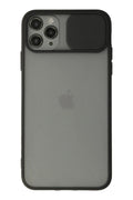 Mey İthalat® iPhone 11 Pro Kılıf Palm Buzlu Kamera Sürgülü Silikon - Siyah
