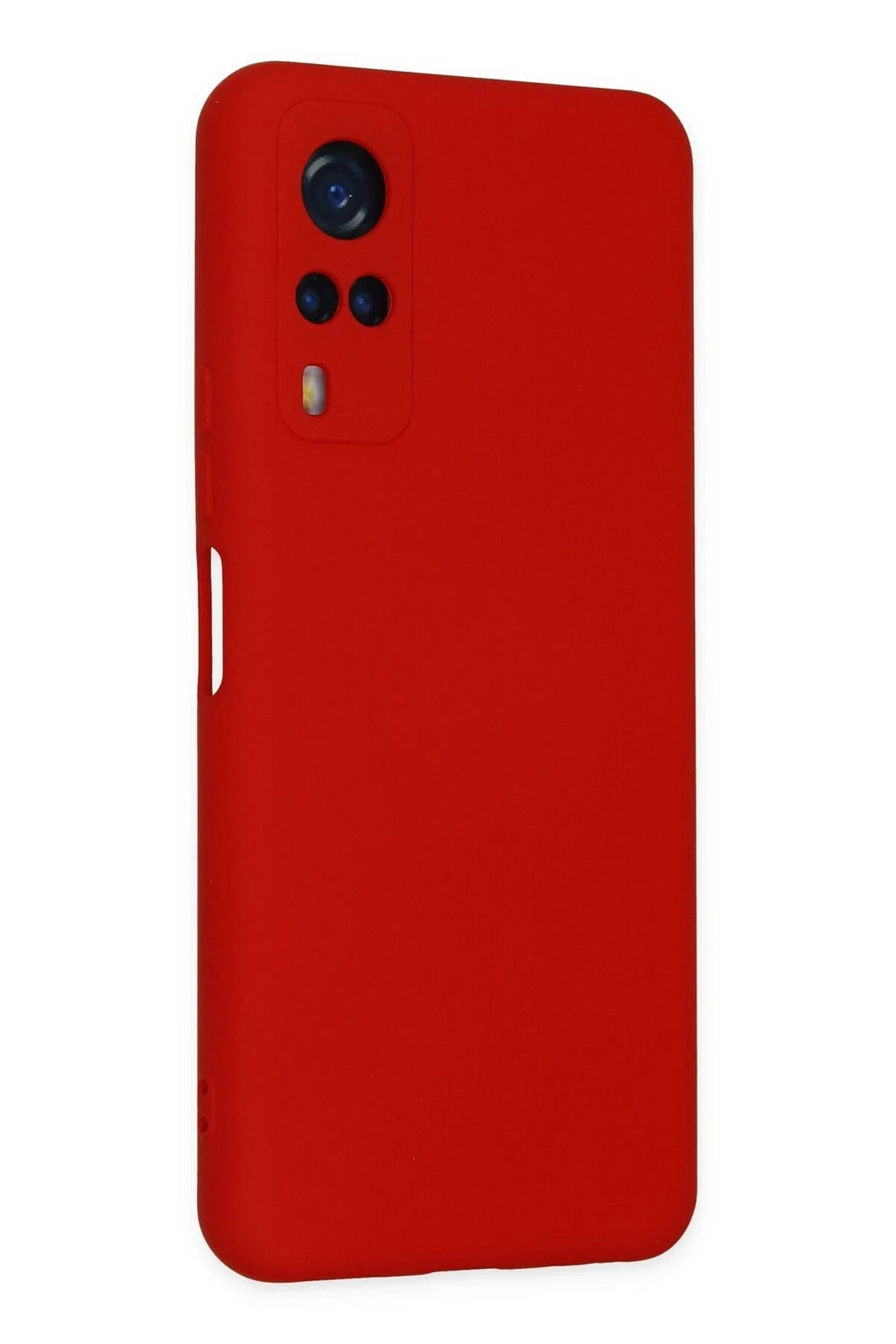 Mey İthalat® Vivo Y53S Kılıf Nano içi Kadife Silikon - Kırmızı