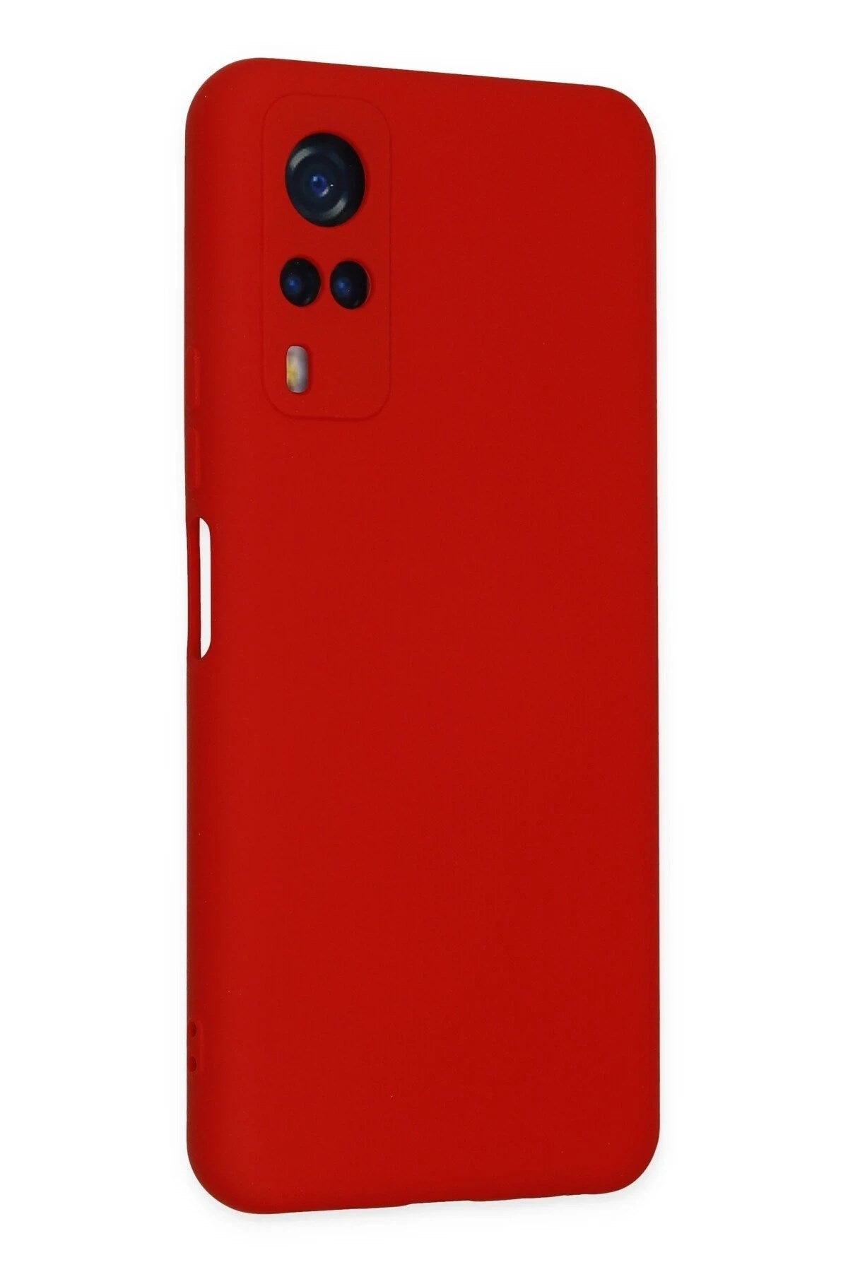 Mey İthalat® Vivo Y53S Kılıf Nano içi Kadife Silikon - Kırmızı