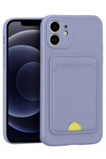 Mey İthalat® iPhone 11 Kılıf Kelvin Kartvizitli Silikon - Lila