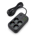 Çoklu Priz Uzatma Kablosu 4 Soket + 4 USB + 2 Type-C – Termal Akım Korumalı, Isıya Dayanıklı, Çocuk Korumalı Güvenli Priz 100-250V