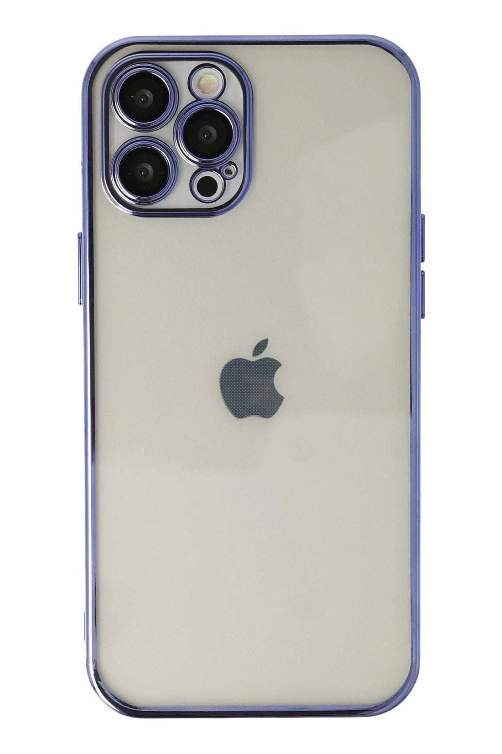 Mey İthalat® iPhone 12 Pro Max Kılıf Lensli Silikon - Mor