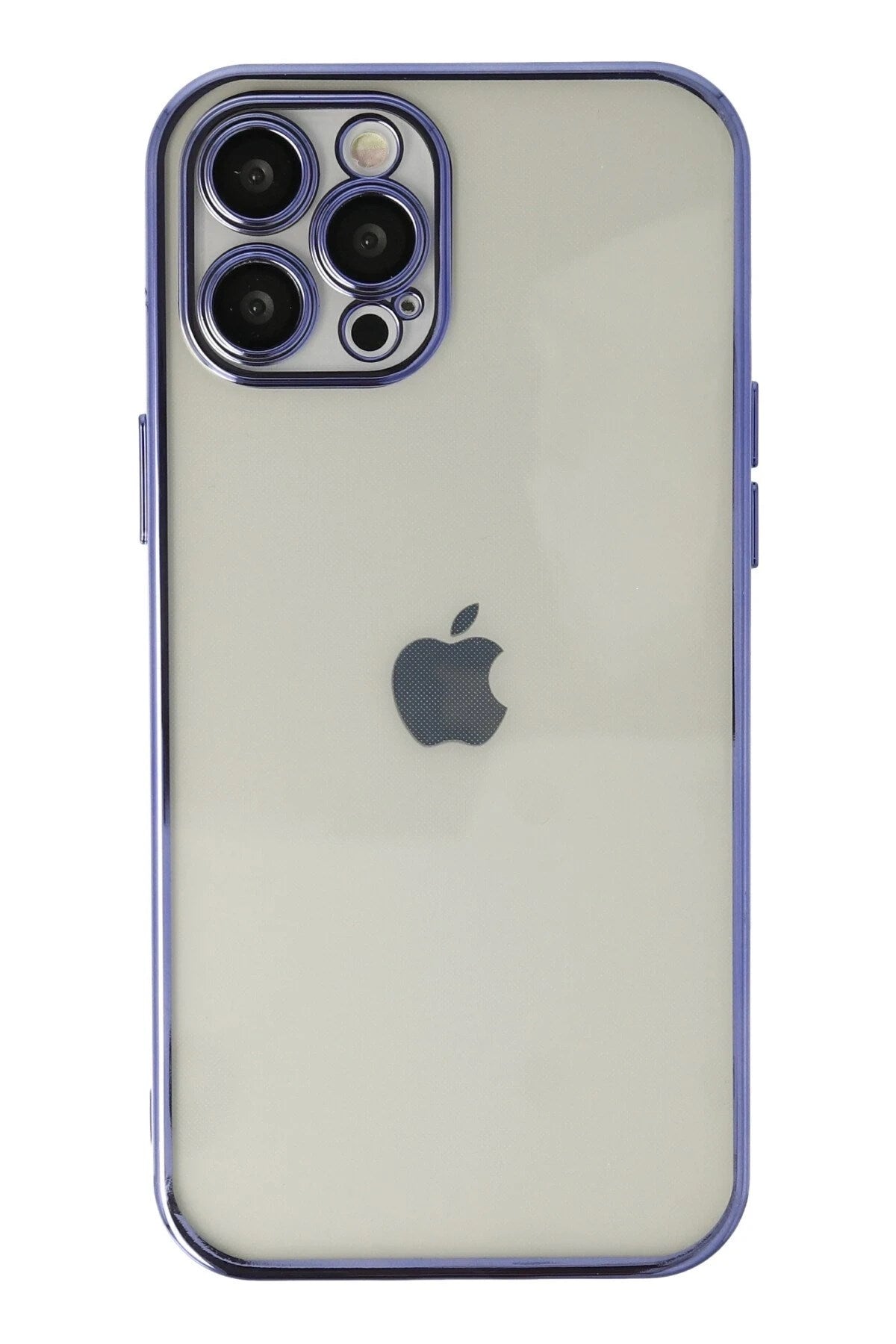 Mey İthalat® iPhone 12 Pro Max Kılıf Lensli Silikon - Mor