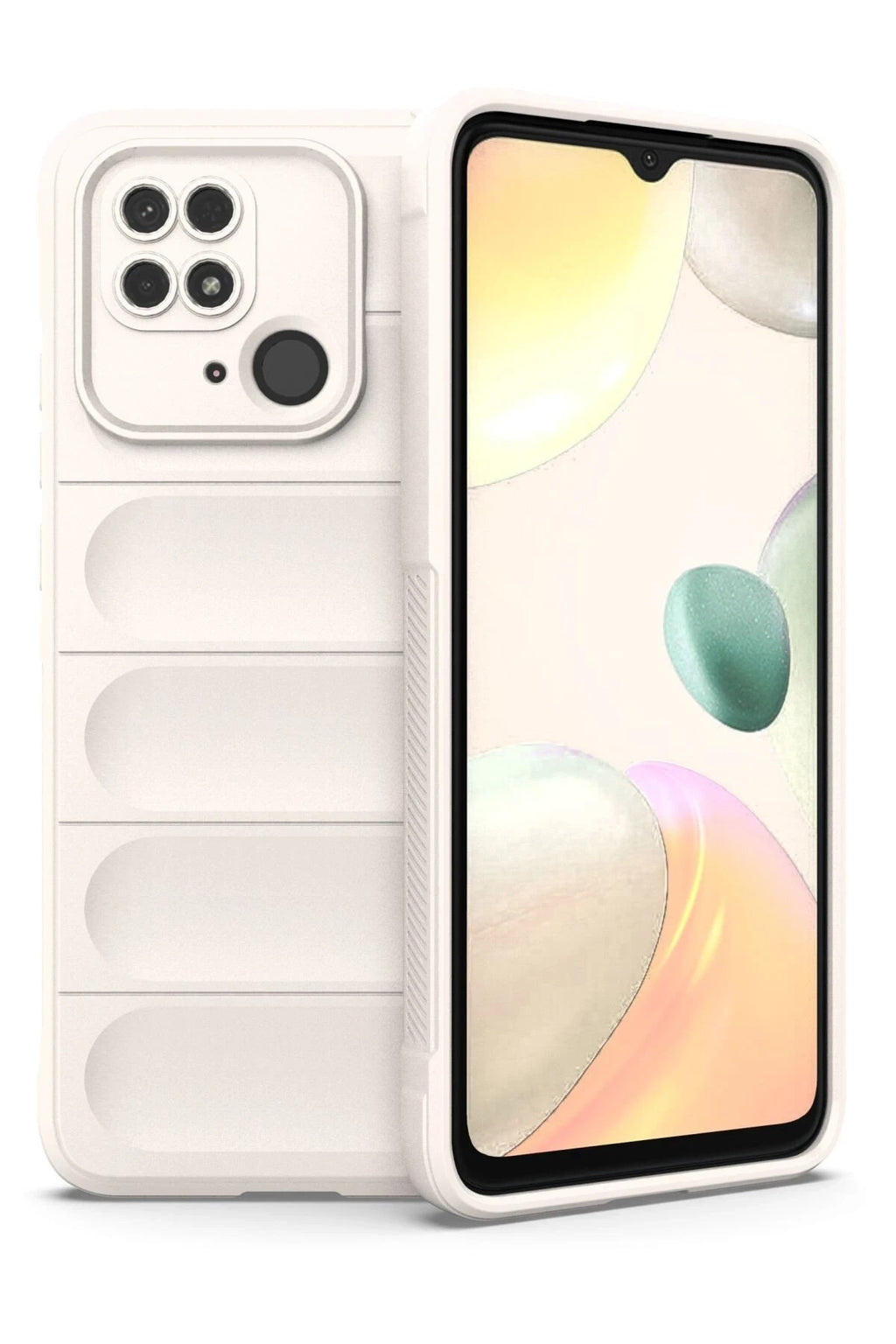 Mey İthalat® Redmi 10C Kılıf Optimum Silikon - Krem