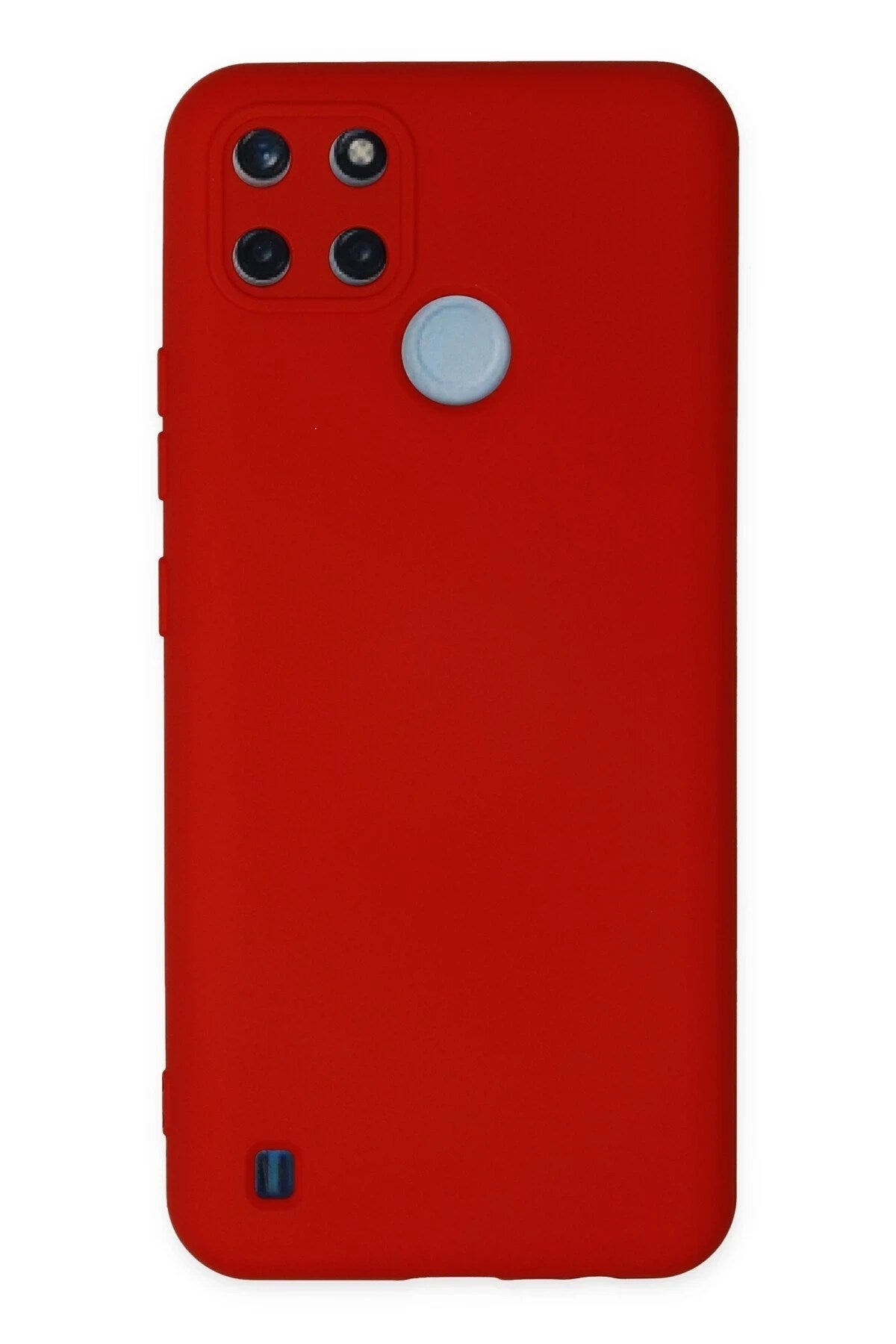 Mey İthalat® Realme C25Y Kılıf Nano içi Kadife Silikon - Kırmızı