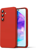 Mey İthalat® Samsung Galaxy A16 5G Kılıf Nano içi Kadife Silikon - Kırmızı