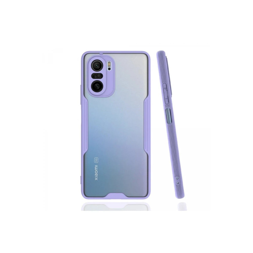 Mey İthalat® Poco F3 Kılıf Platin Silikon - Lila