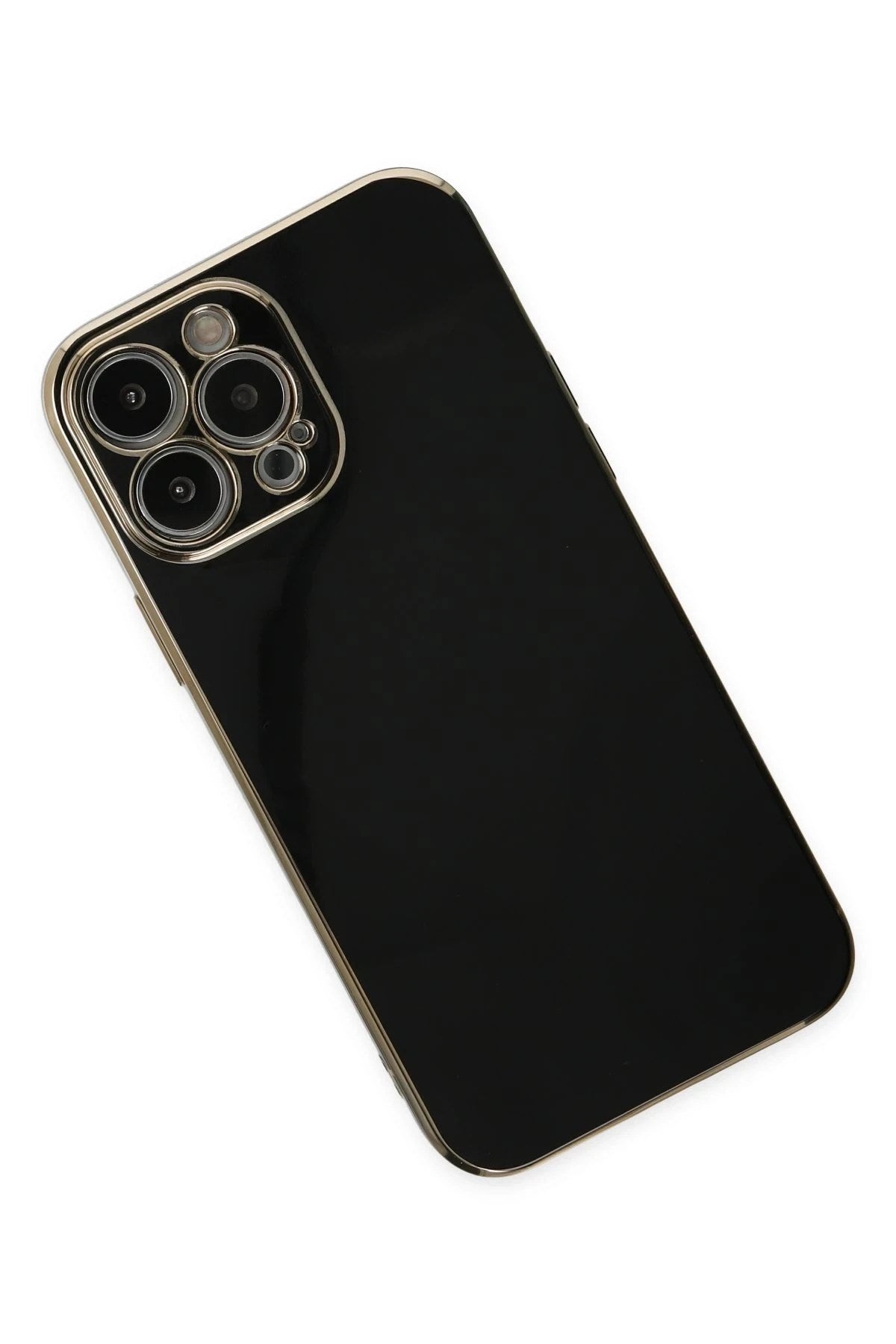 Mey İthalat® iPhone 15 Pro Max Kılıf Volet Silikon - Siyah