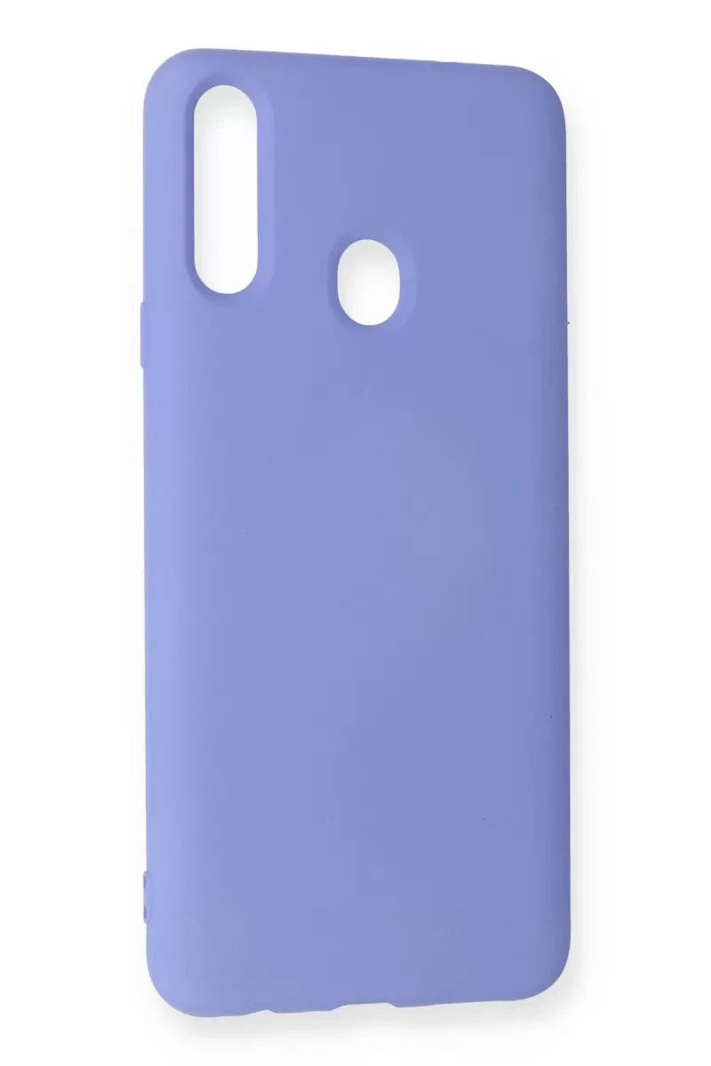 Mey İthalat® Samsung Galaxy A20S Kılıf Nano içi Kadife Silikon - Lila