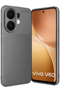 Mey İthalat® Vivo V60 5G Auto Focus Karbon Kapak - Gri