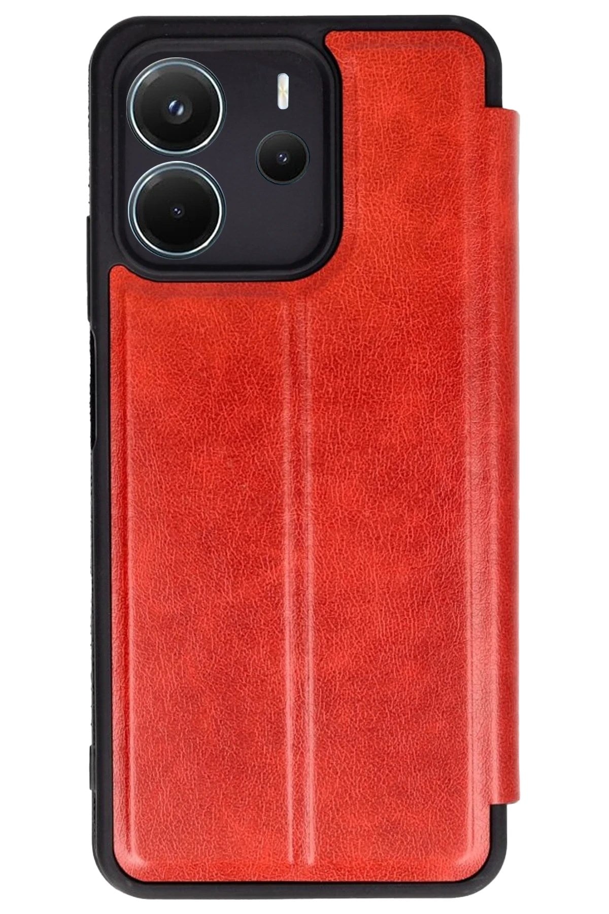 Mey İthalat® Redmi Note 14 4G Kılıf Flip Cover - Kırmızı