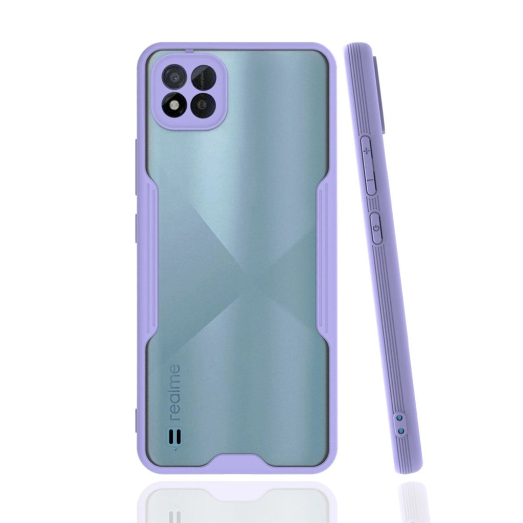 Mey İthalat® Realme C11 2021 Kılıf Platin Silikon - Lila