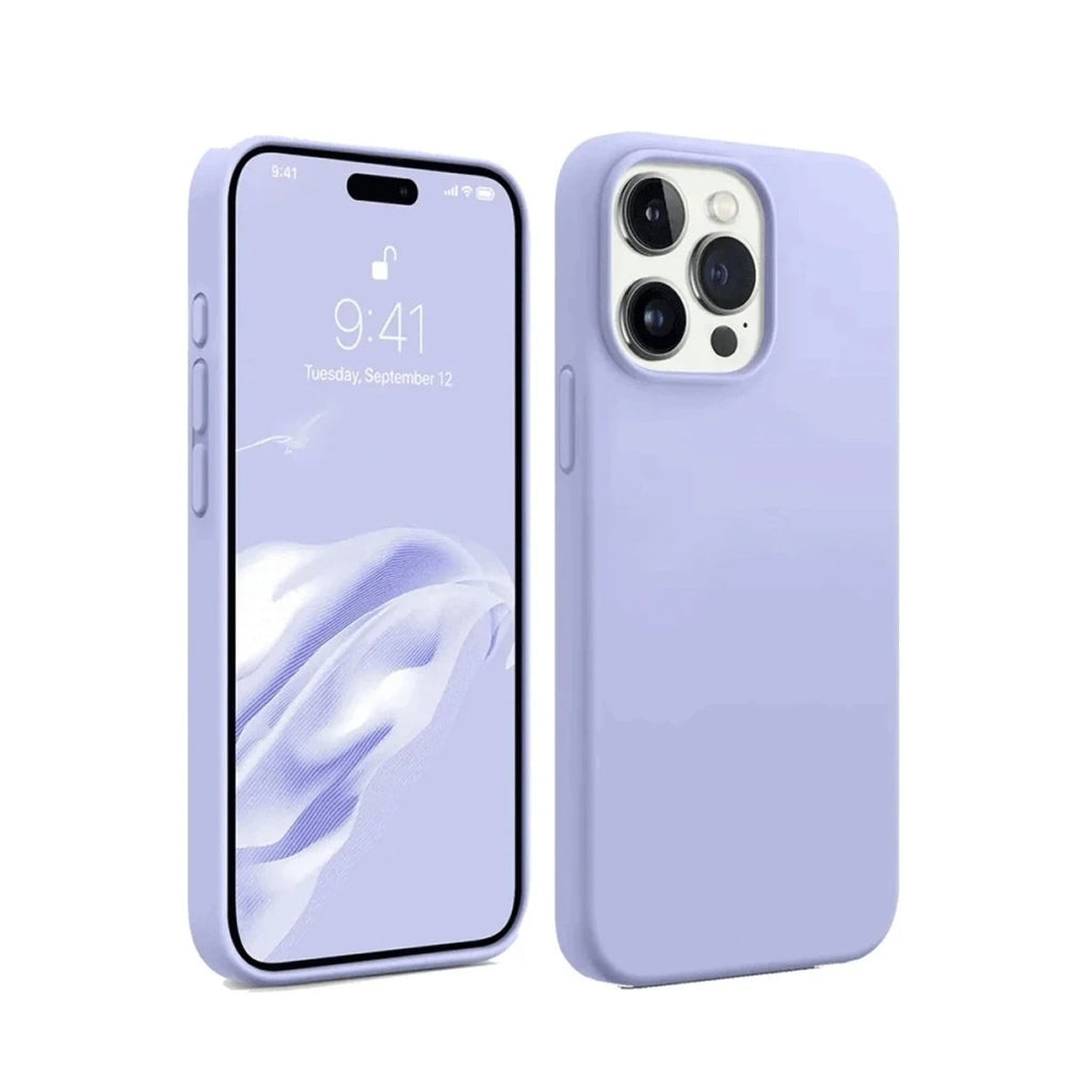 Mey İthalat® iPhone 15 Pro Max Kılıf First Silikon - Lila