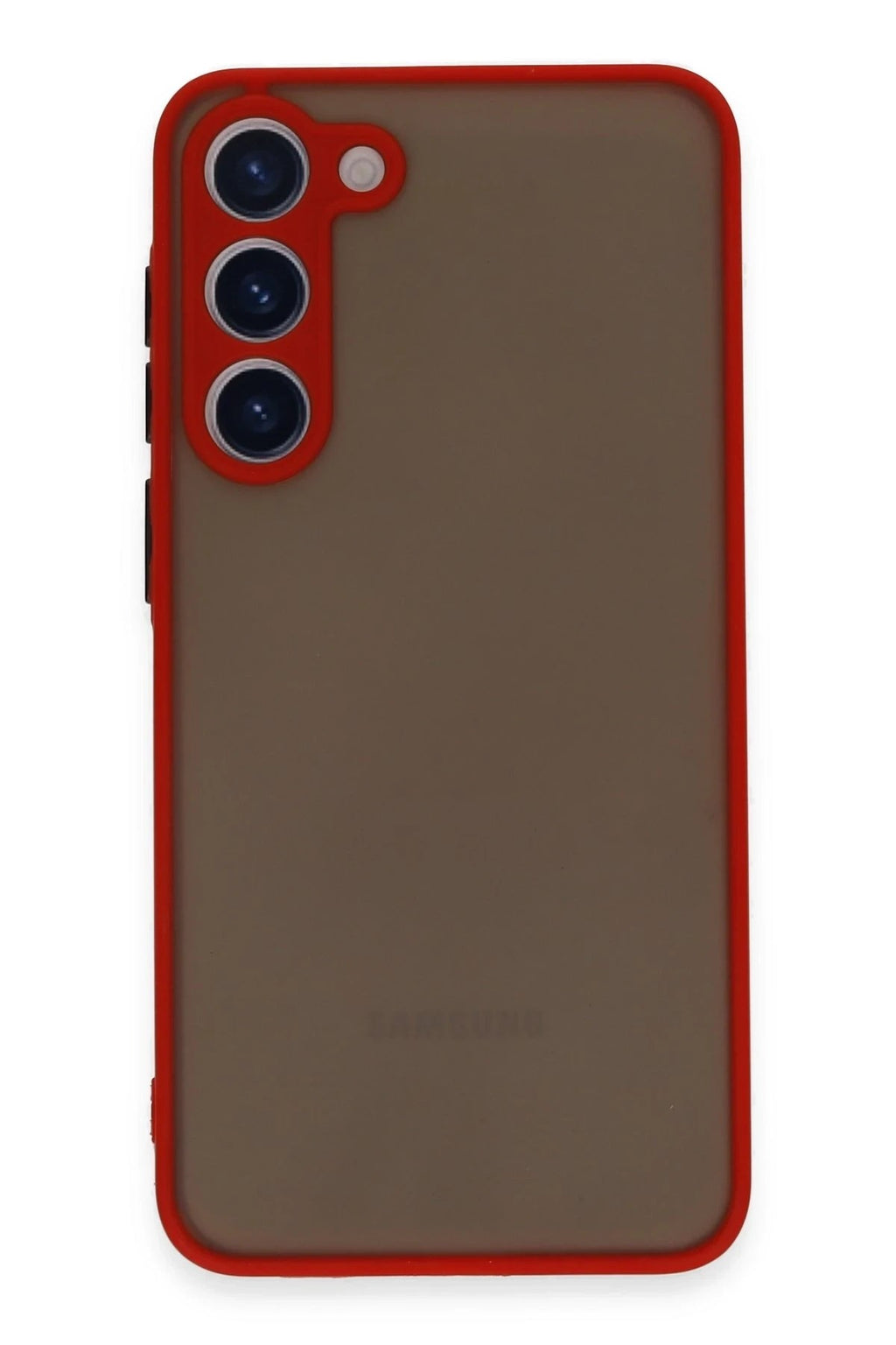 Mey İthalat® Samsung Galaxy S23 Plus Kılıf Montreal Silikon Kapak - Kırmızı