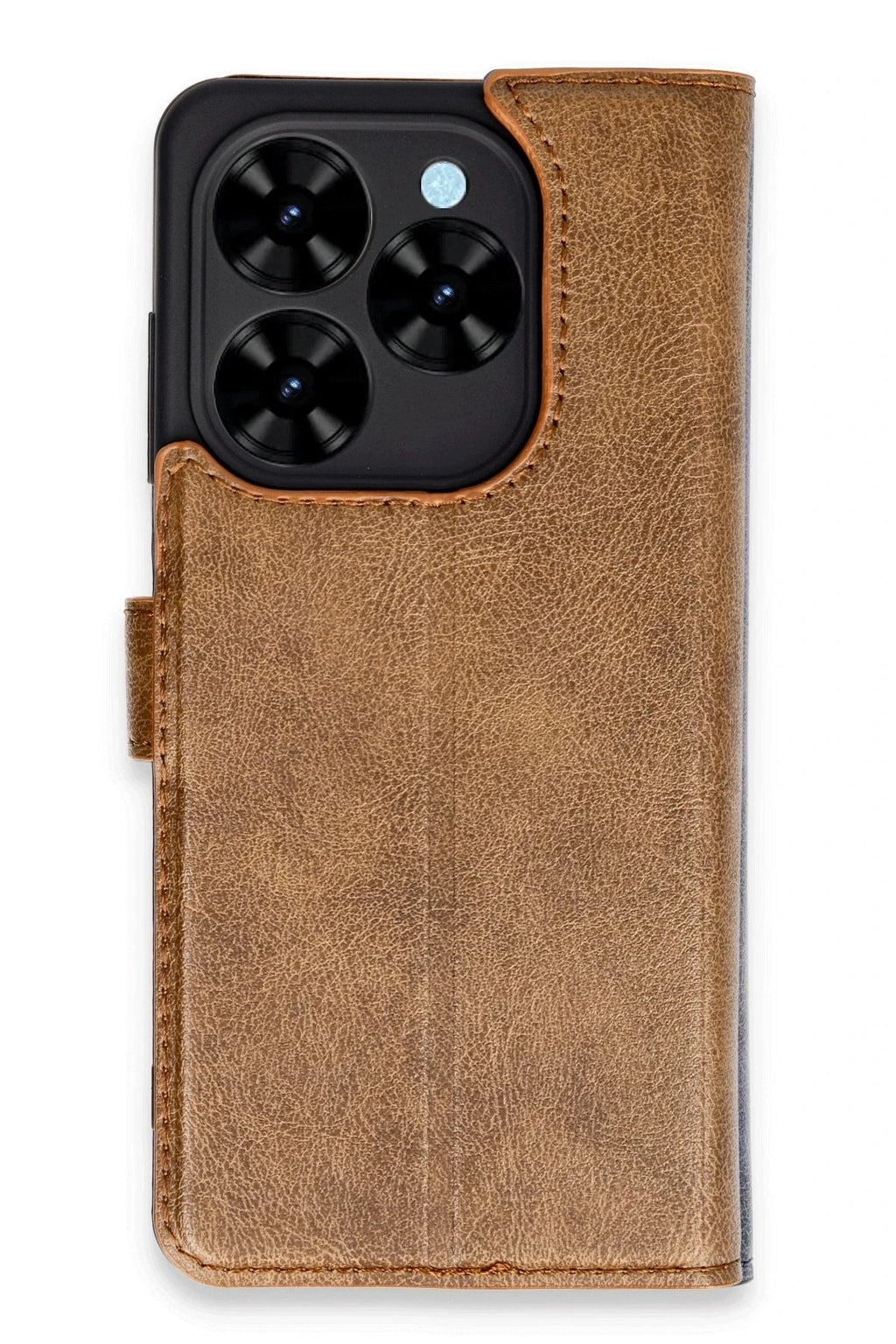 Mey İthalat® Tecno Spark Go 2024 Kılıf Trend S Plus Kapaklı Kılıf - Taba