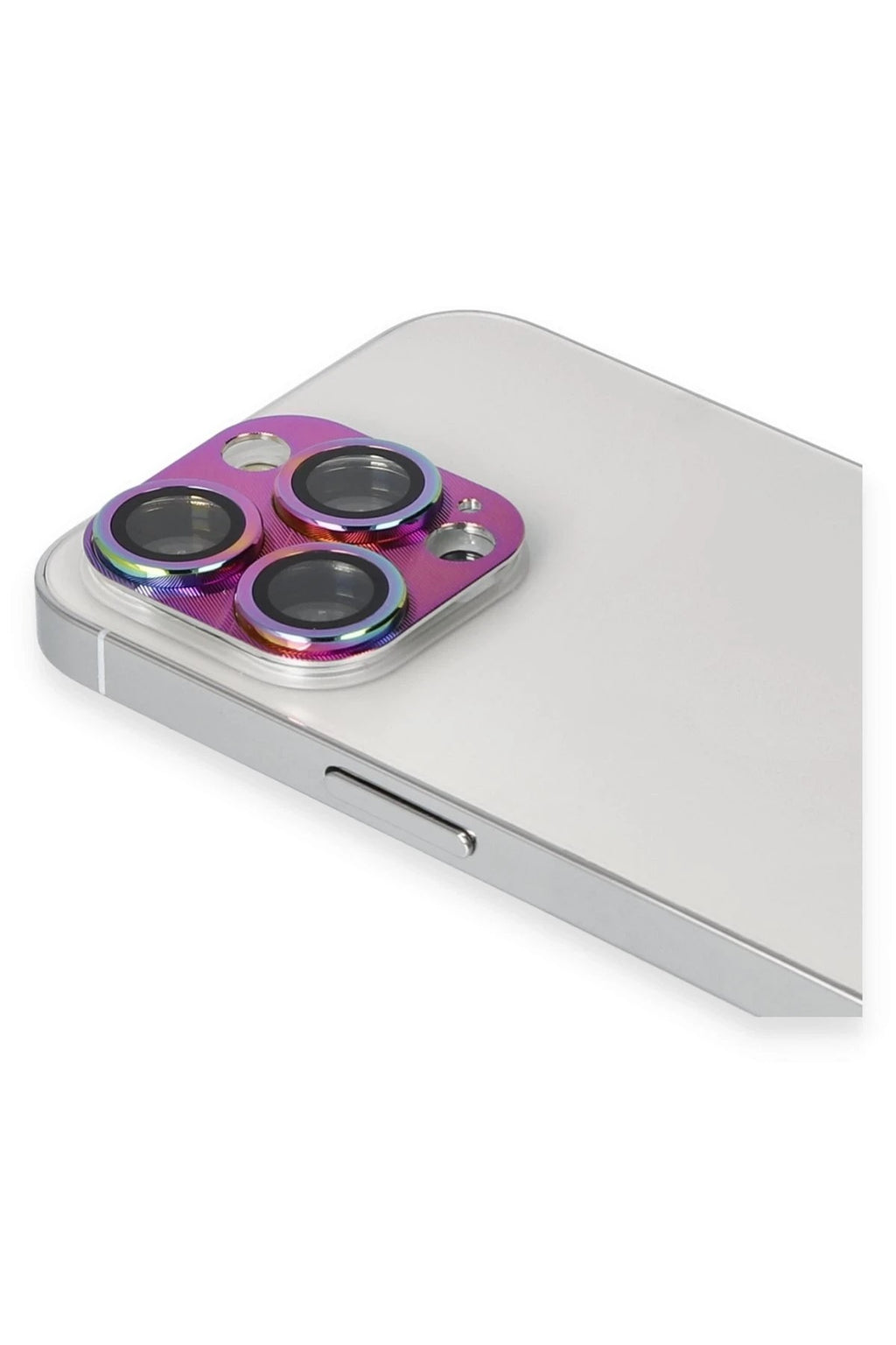 Mey İthalat® iPhone 13 Pro Max Pers Alüminyum Kamera Lens - Rainbow
