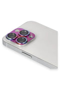Mey İthalat® iPhone 13 Pro Max Pers Alüminyum Kamera Lens - Rainbow