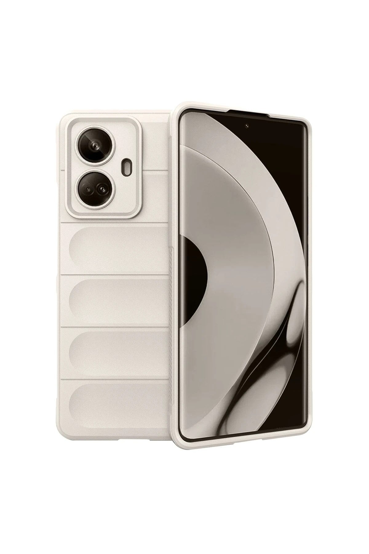 Mey İthalat® Realme 10 Pro 5G Kılıf Optimum Silikon - Krem