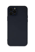 Mey İthalat® iPhone 12 Pro Max Kılıf Lansman Glass Kapak - Lacivert