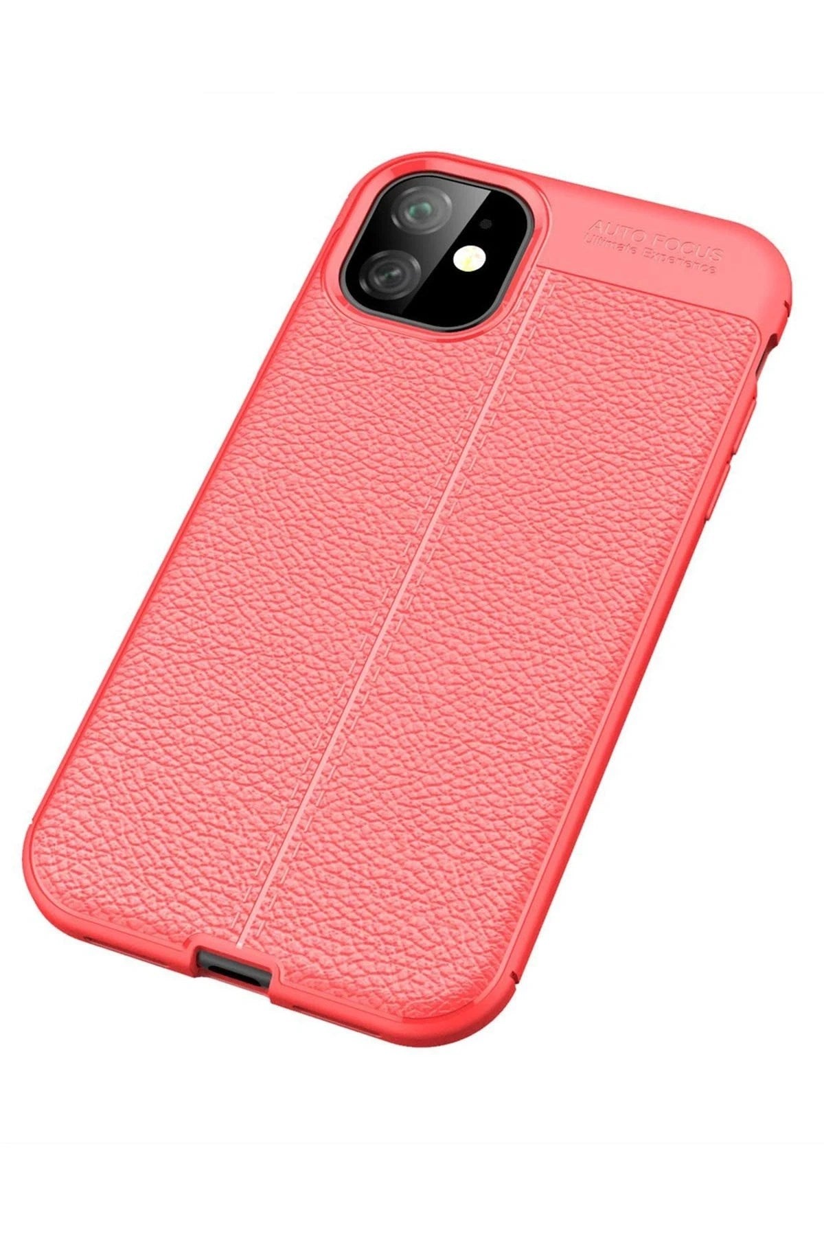 Mey İthalat® iPhone 11 Kılıf Auto Focus Kapak - Kırmızı