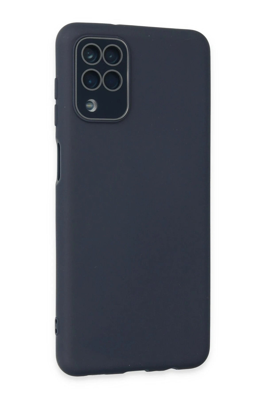 Mey İthalat® Samsung Galaxy A22 Kılıf Lansman Glass Kapak - Lacivert