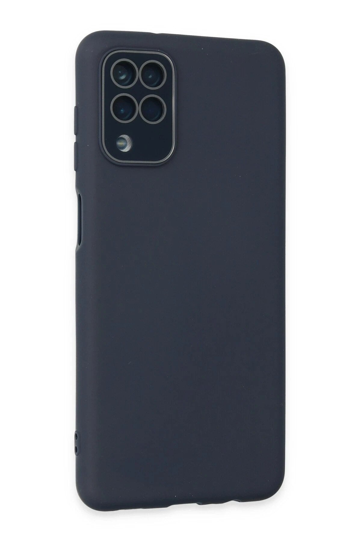 Mey İthalat® Samsung Galaxy A22 Kılıf Lansman Glass Kapak - Lacivert