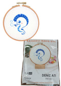 Nakış Kitleri Kasnaklı 8.6 X 6 Cm Deniz Atı