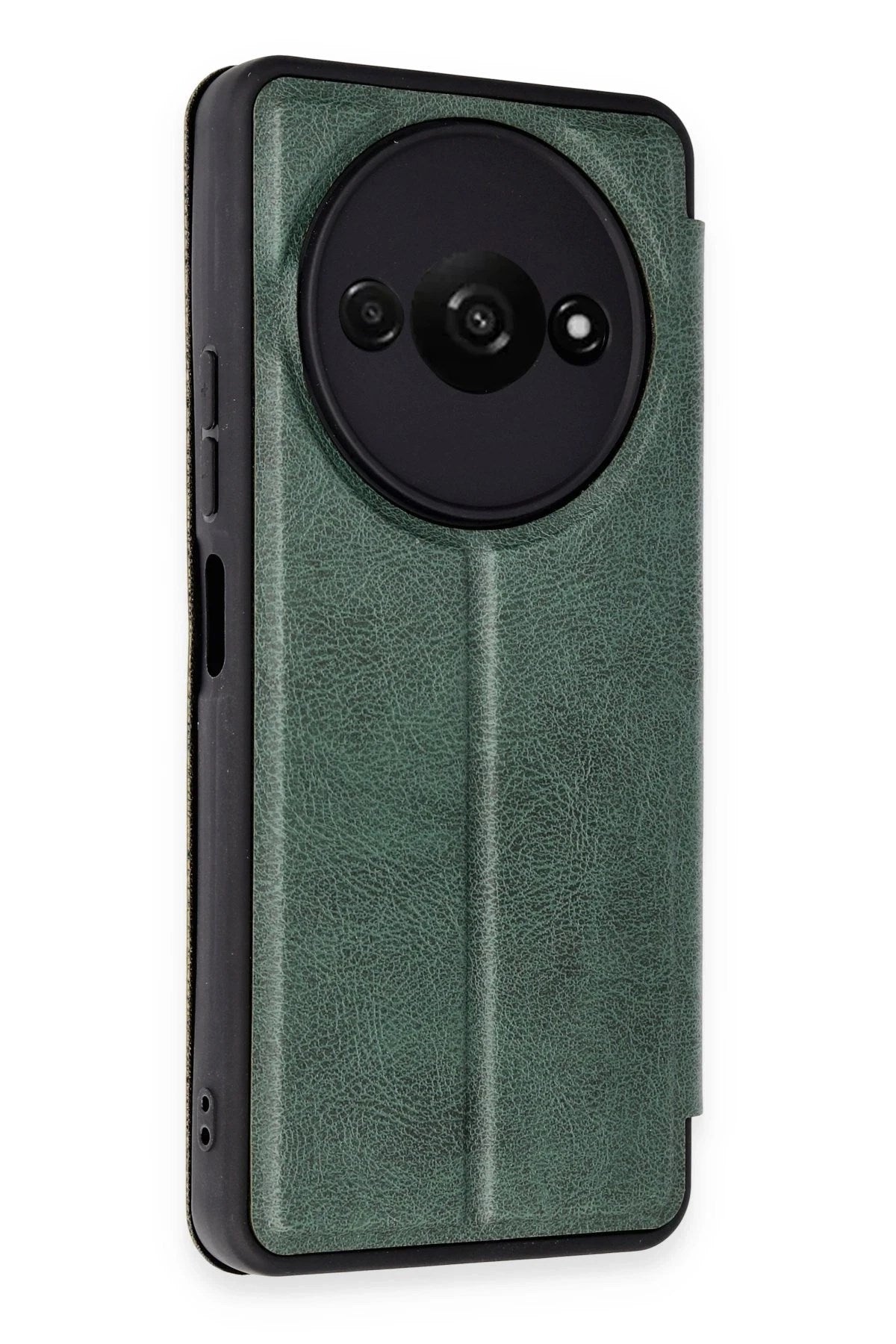 Mey İthalat® Redmi A3 4G Kılıf Flip Cover - Koyu Yeşil