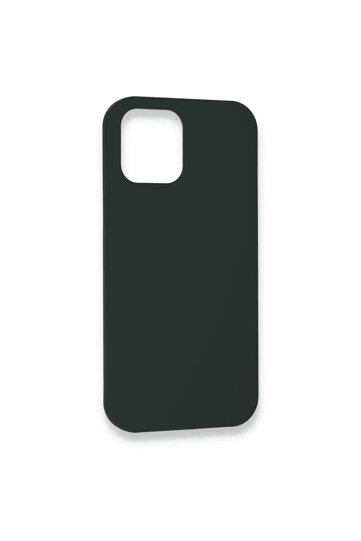 Mey İthalat® iPhone 12 Kılıf Lansman Legant Silikon - Koyu Yeşil